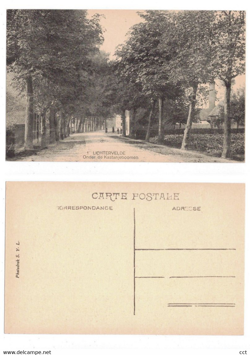 Lichtervelde   Onder de Kastanjebomen  Photodruk S.Y.L. n° 1