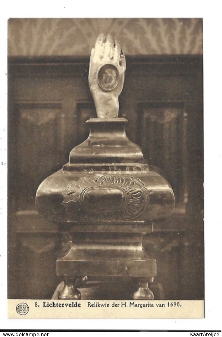 Lichtervelde - Relikwie der H. Margarita van 1690.