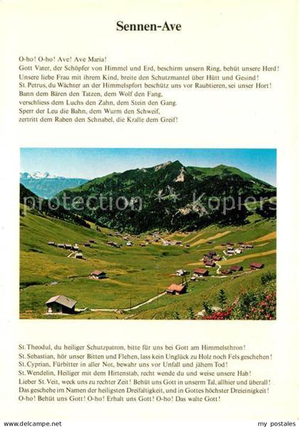 Liechtenstein  Sennen Ave Betruf der aelpler im Fuerstentum Liechtenstein