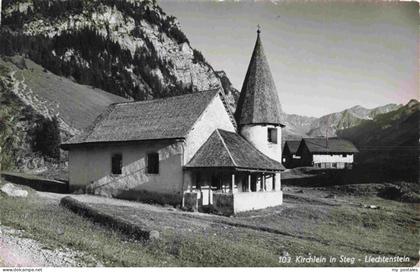 Steg Saminatal Liechtenstein Kirchlein