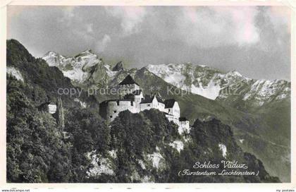 Vaduz Liechtenstein FL Schloss-Vaduz Fuerstentum-Liechtenstein Burg Berge Felsen