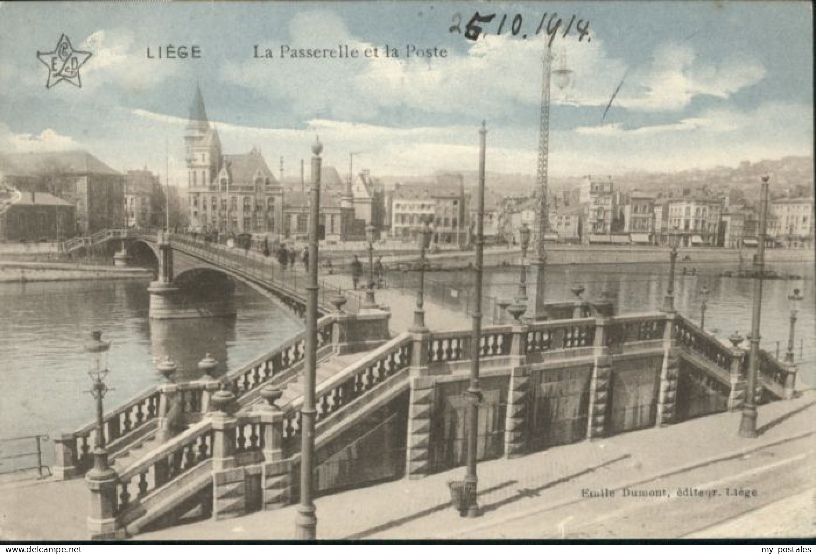 Liege Luettich Liege Passerelle Poste