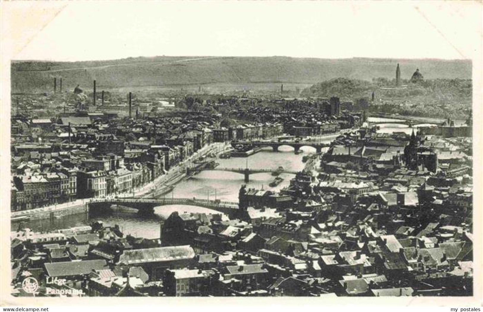 LIEGE  Luettich Luik Belgie Fliegeraufnahme