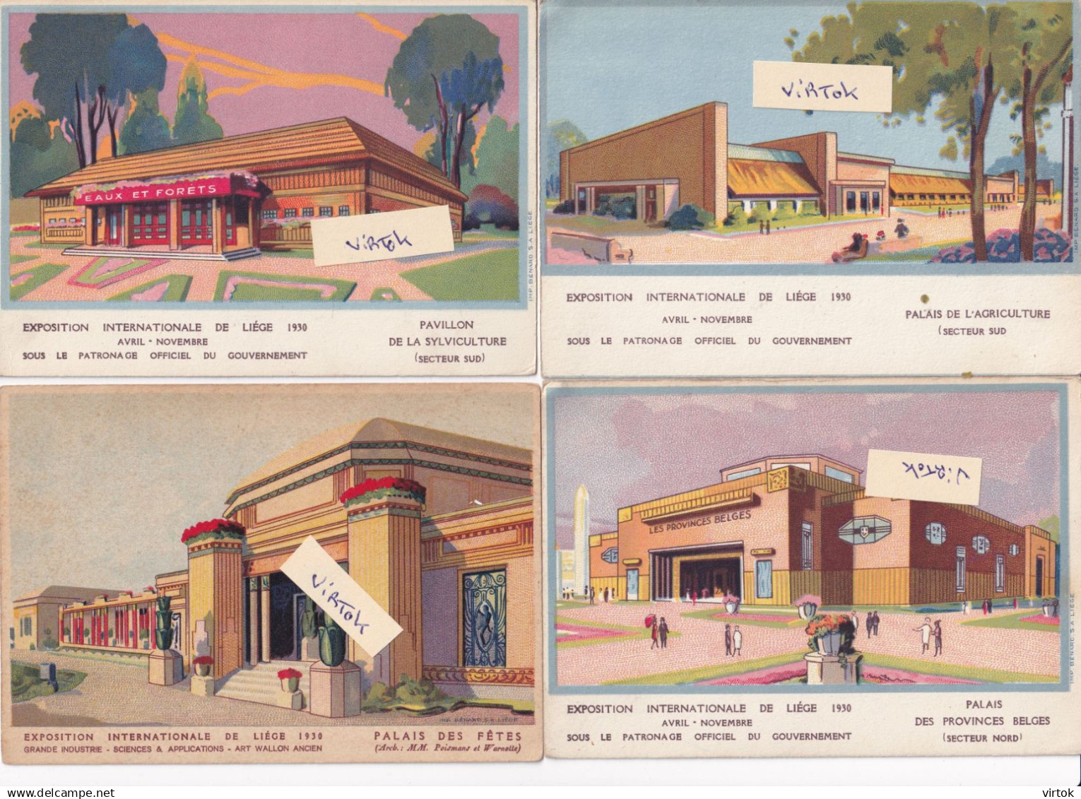 Liège - Luik :   17   CPA     exposition  internationale 1930  (  see scans )