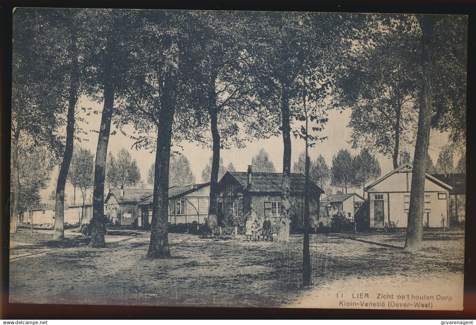 LIER ====.  ZICHT OP 'T HOUTEN DORP  KLEIN VENETIE ( OEVER WEST )