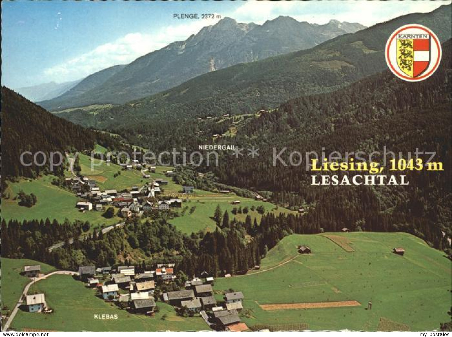 Liesing Wien Lesachtal Alpenpanorama Fliegeraufnahme