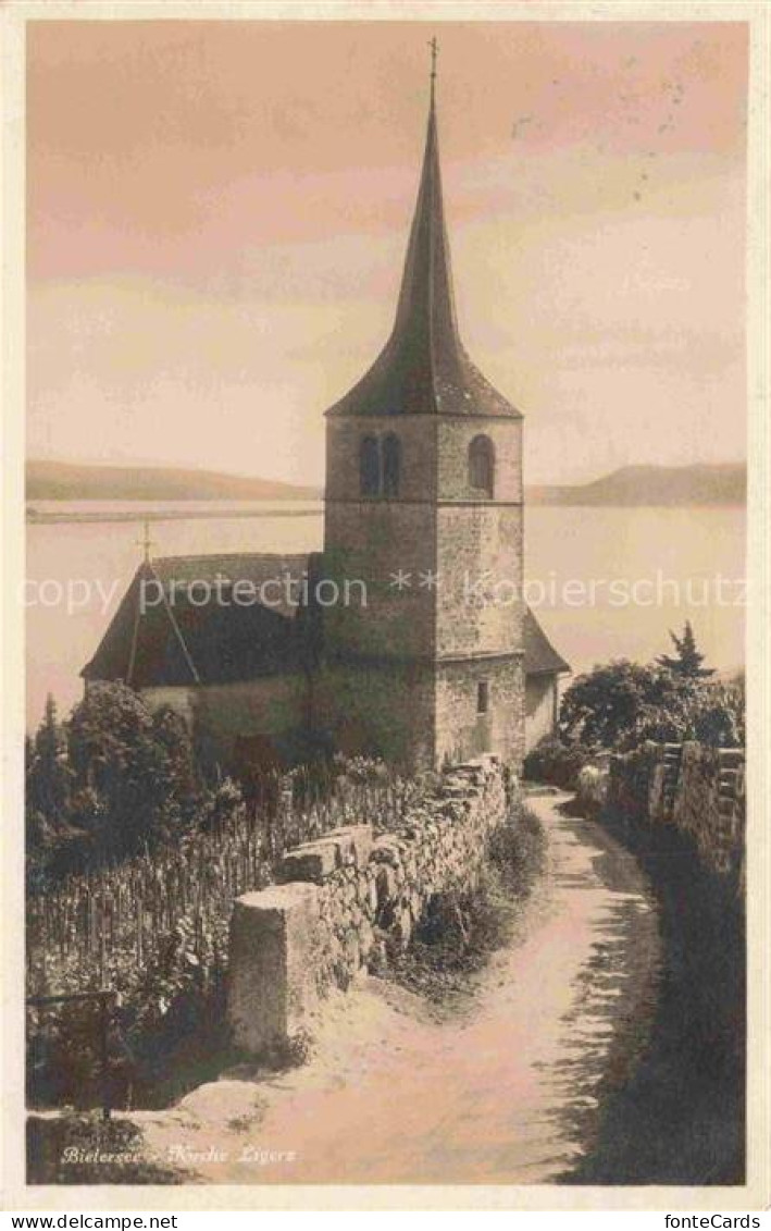 Ligerz Bielersee BE Kirche Bielersee