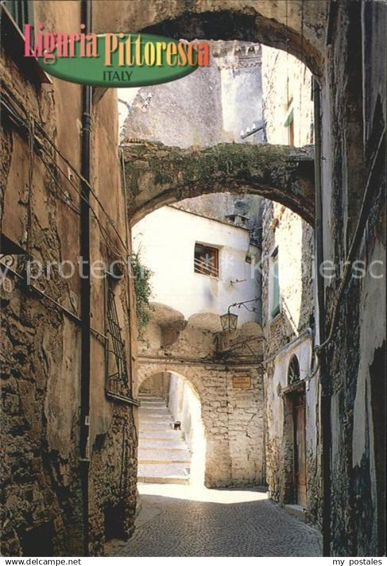 Liguria Ligurien Strassen Durchgang Gasse Liguria Pittoresca