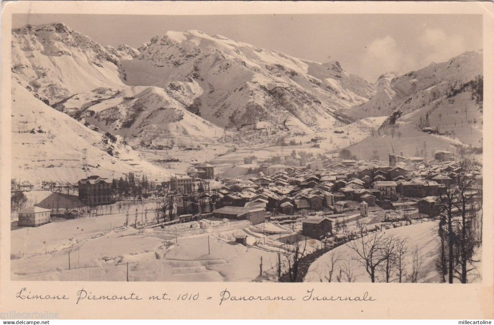 * LIMONE PIEMONTE - Panorama Invernale 1935