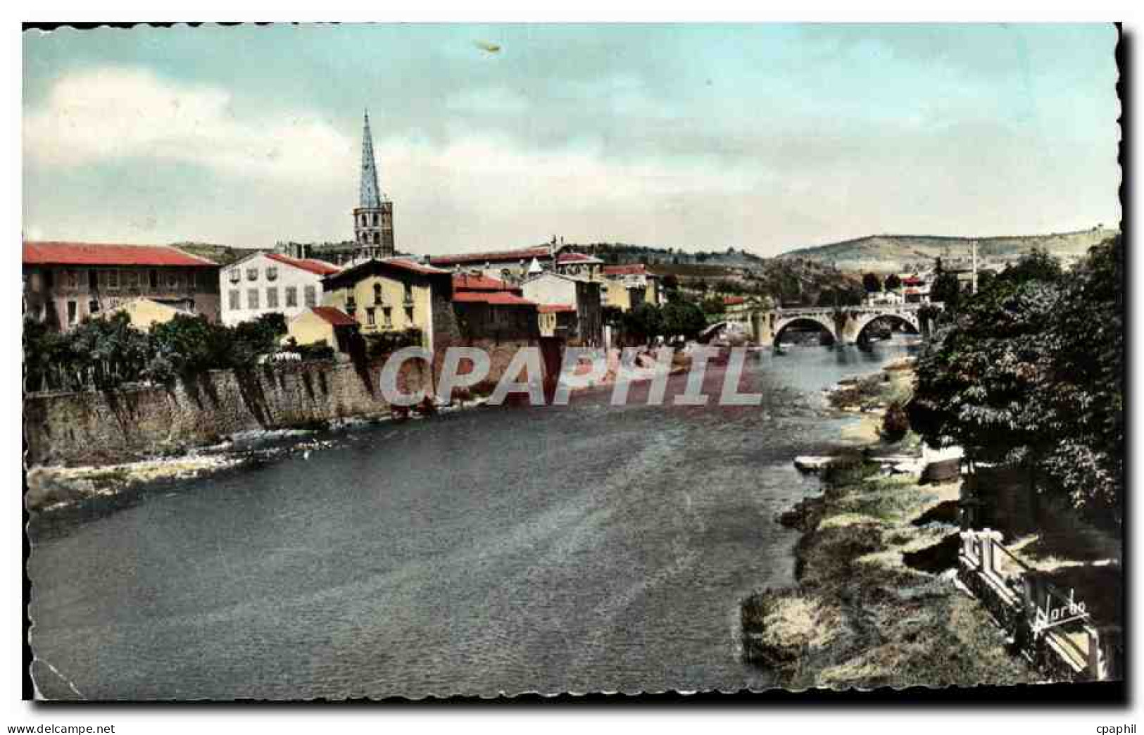 Limoux - Le Vieux Pont sur L'Aude - CPA