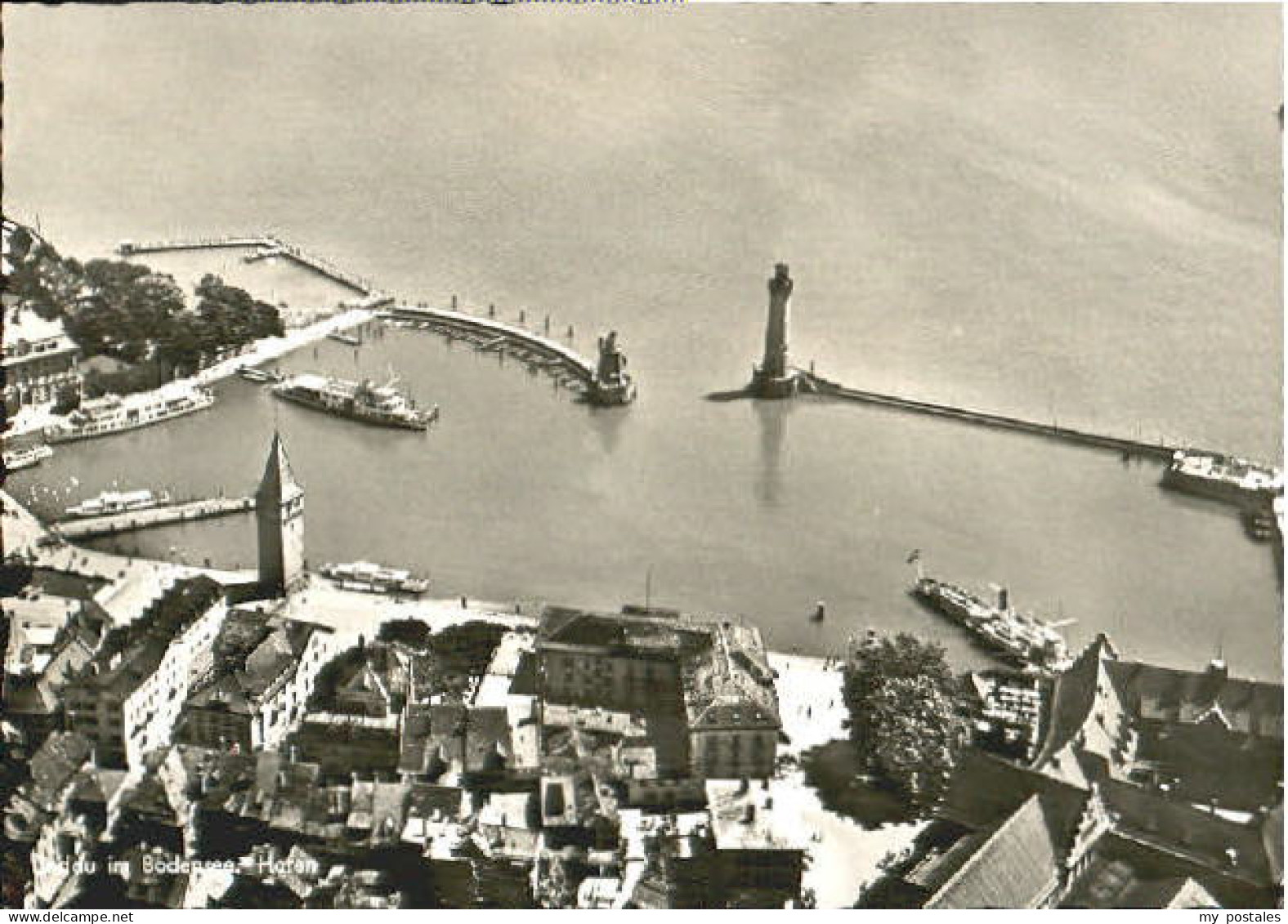 Lindau Bodensee Lindau Hafen Fliegeraufnahme