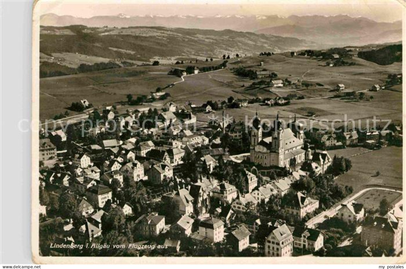 Lindenberg Allgaeu Flugaufnahme