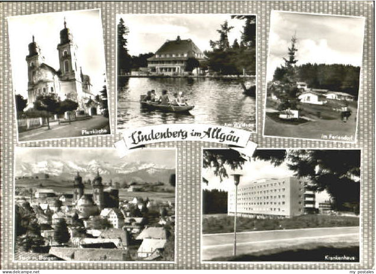 Lindenberg Allgaeu Lindenberg Kirche See Krankenhaus  x 1960