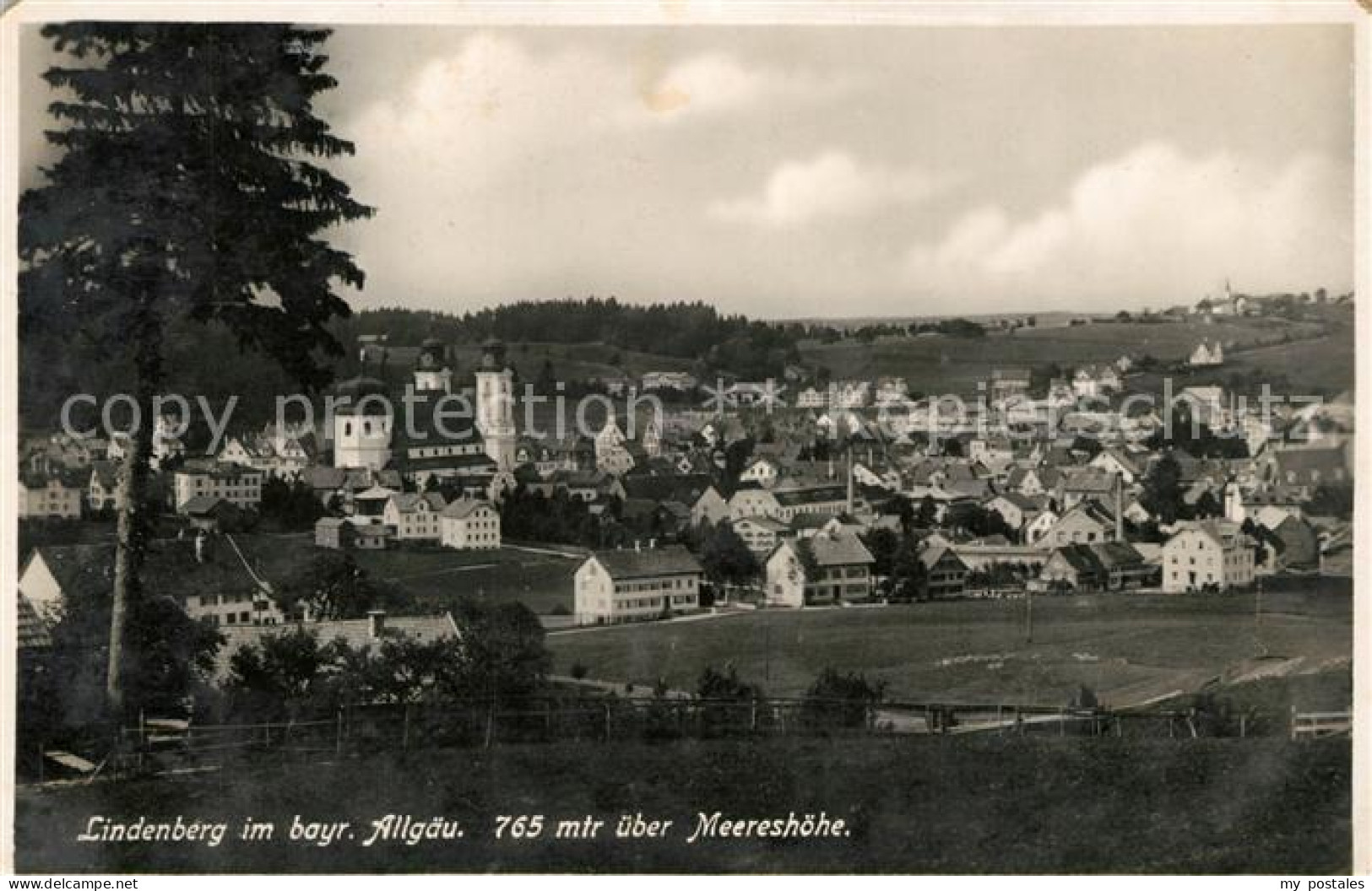 Lindenberg Allgaeu Stadtpanorama