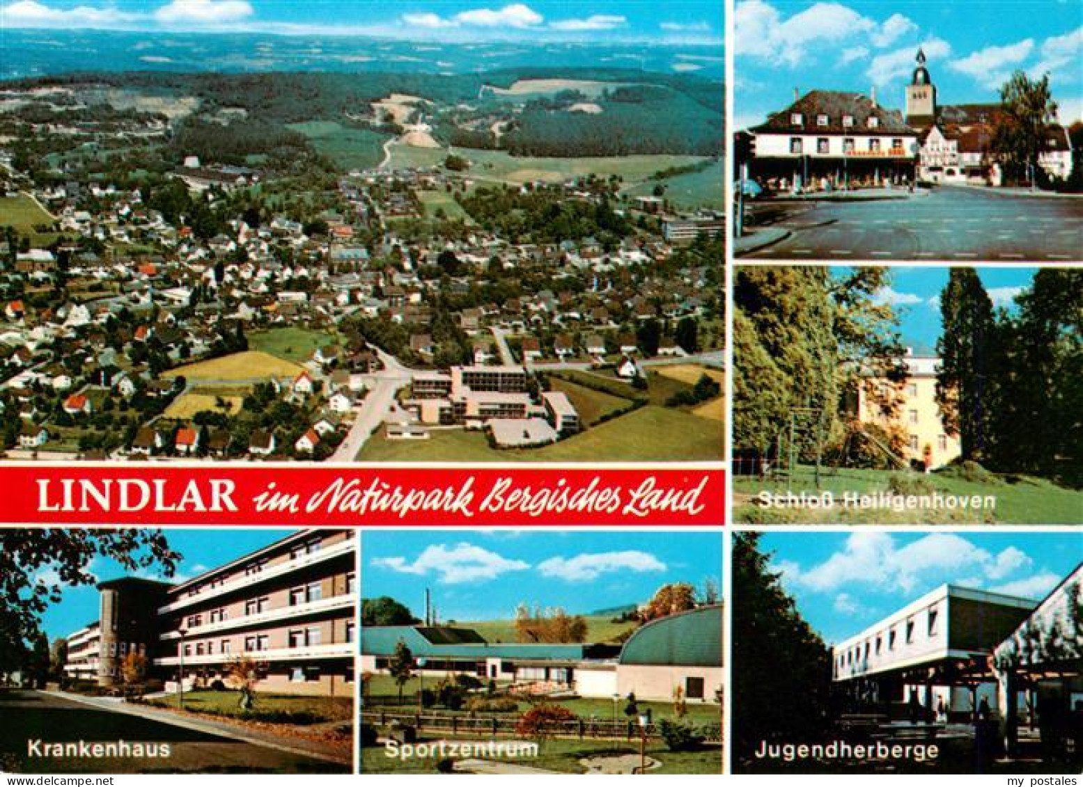Lindlar Fliegeraufnahme Schloss Heiligenhoven Krankenhaus Sportzentrum Jugendher
