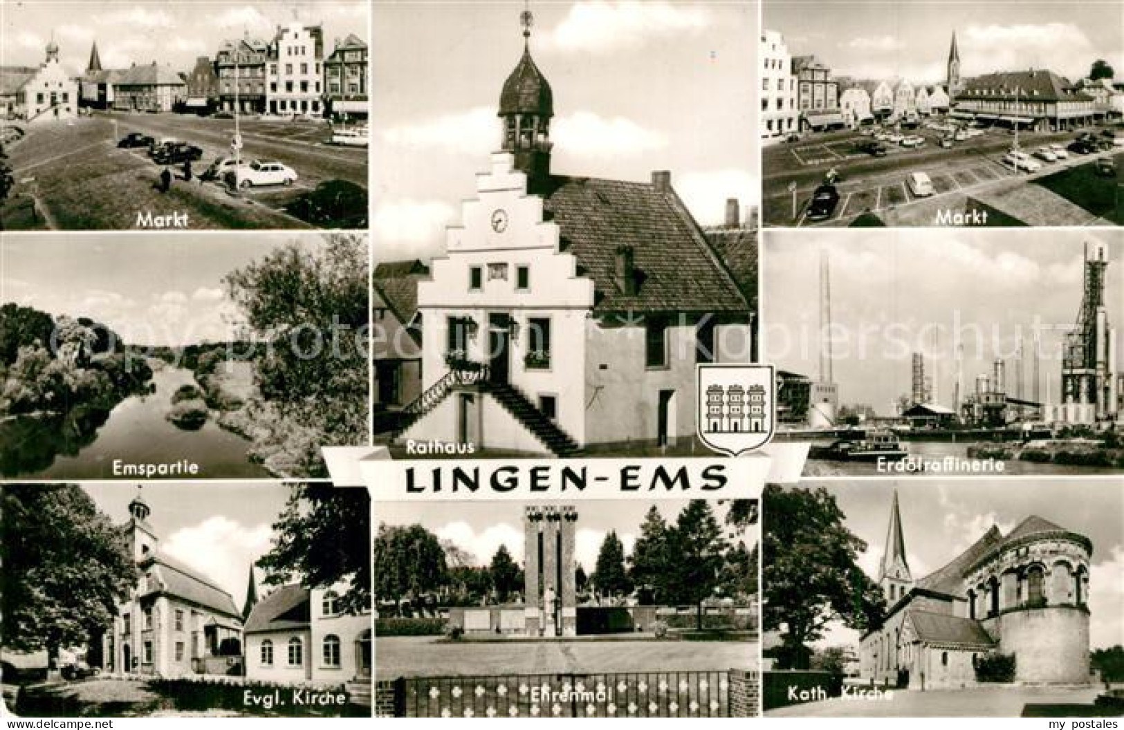 Lingen Ems Kirche Marktplatz Denkmal Rathaus