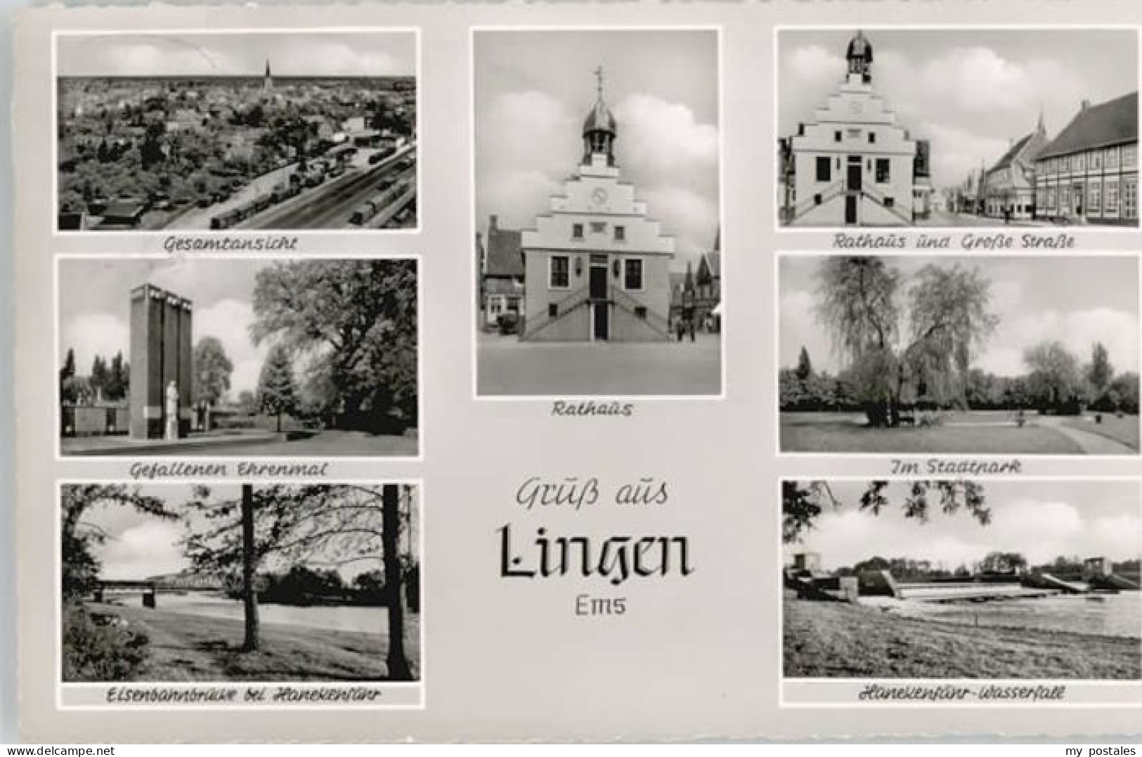 Lingen Rathaus Gefallenen Ehrenmal Eisenbahnbruecke