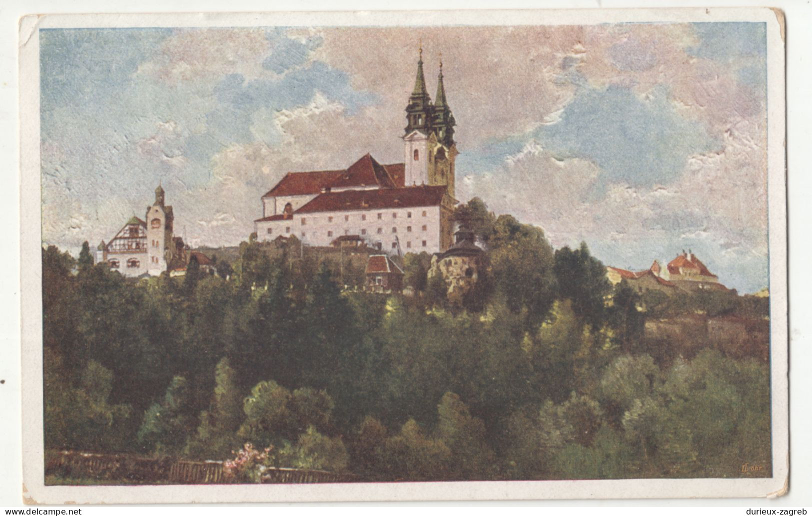 Linz Pöstlingberg old postcard posted 1920? b260115
