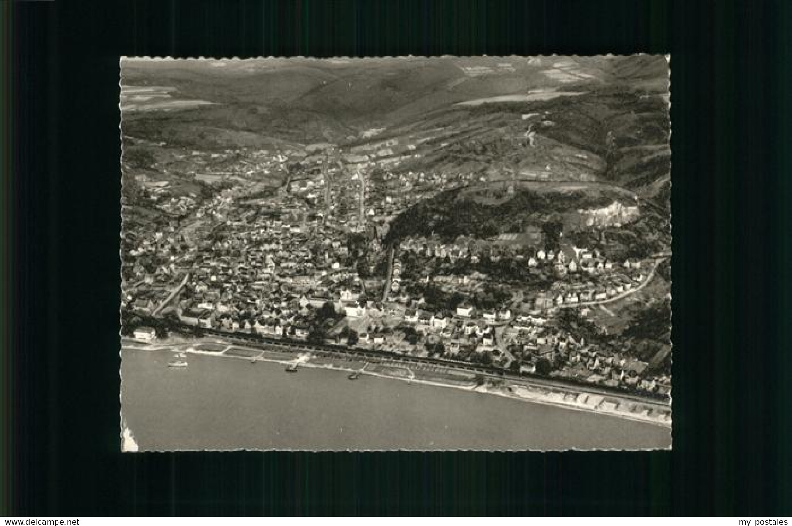 Linz Rhein Fliegeraufnahme