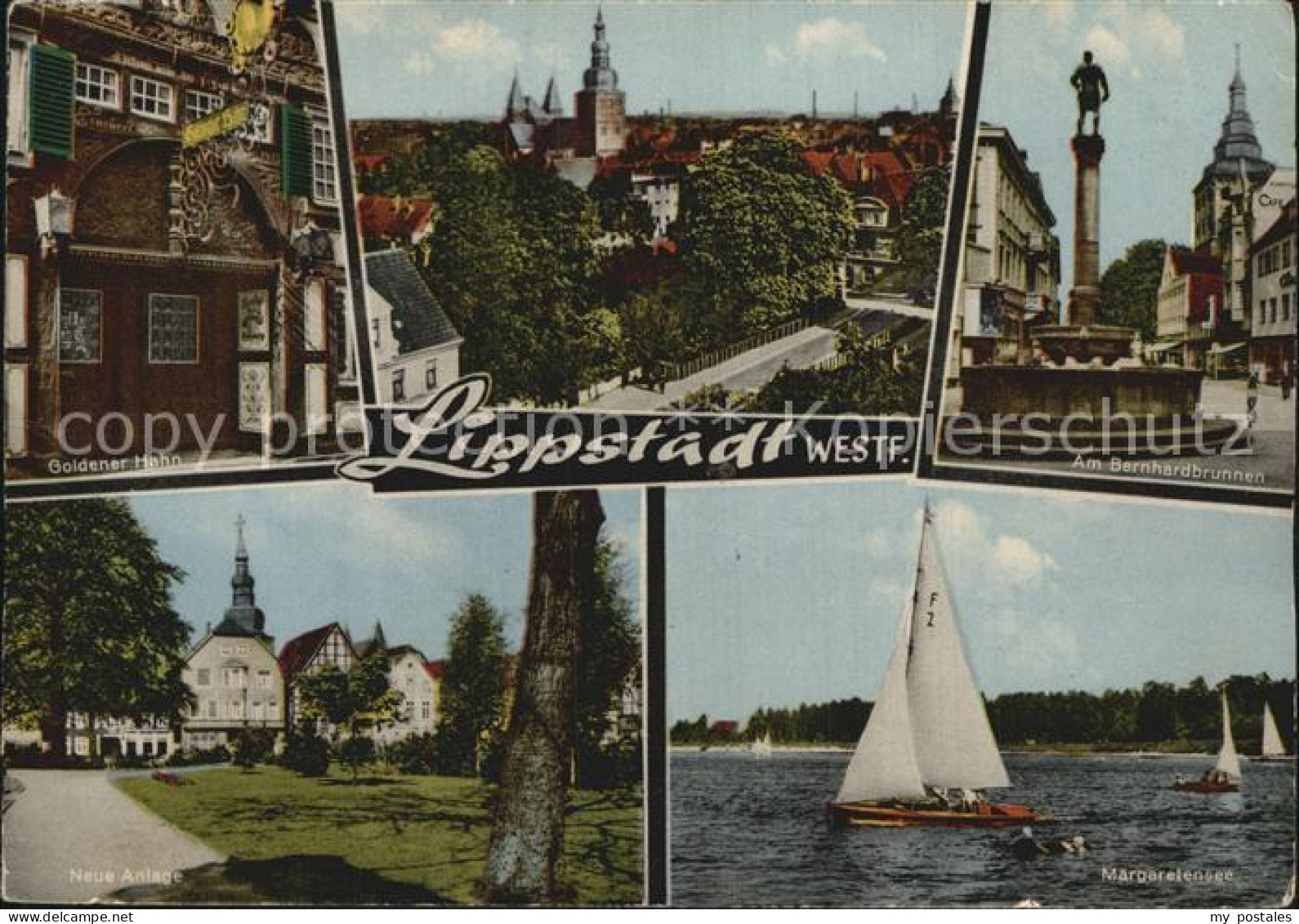 Lippstadt Goldener Hahn Neue Anlage Margaretensee Bernhardbrunnen