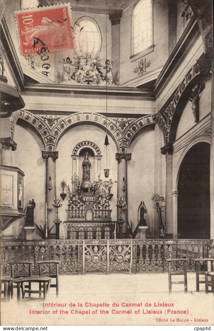 Lisieux CPA Interieur de la chapelle du CArmel de Lisieux