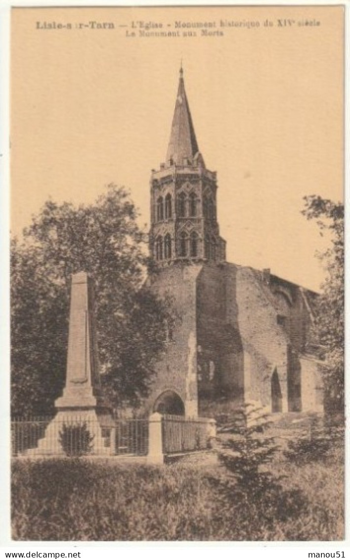 LISLE sur TARN  L'église