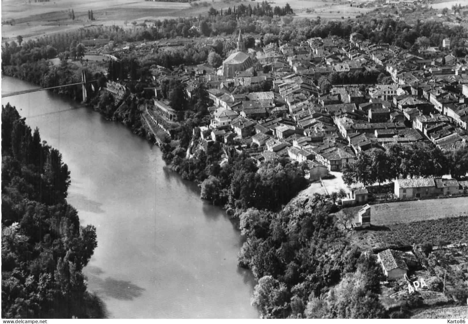 lisle sur tarn * vue aérienne sur la commune