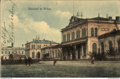CPA Vilnius Wilna Litauen, Bahnhof