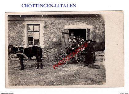 CROTTINGEN-Tante Berta Schulz-CARTE PHOTO Allemande-GUERRE 14-18-1 WK-Militaria-LITAUEN
