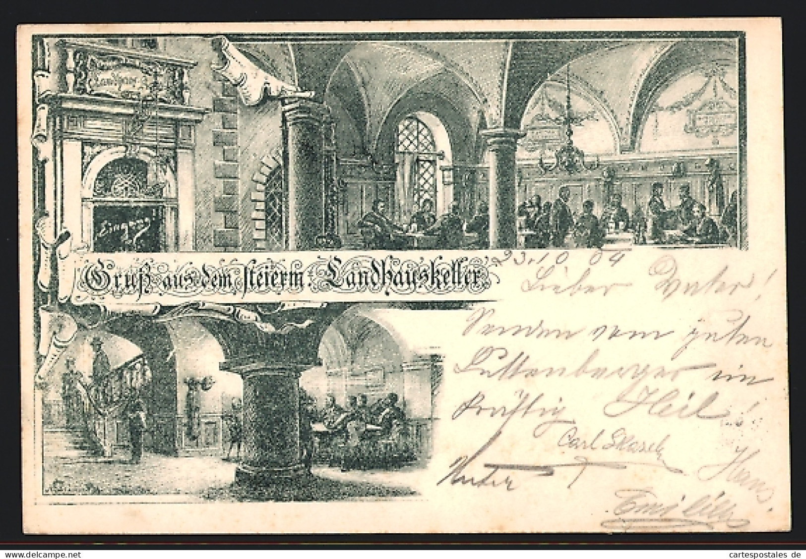Lithographie Graz, Szenen aus dem Landhauskeller