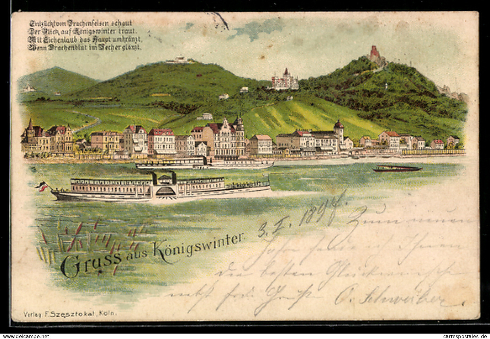 Lithographie Königswinter, Gesamtansicht