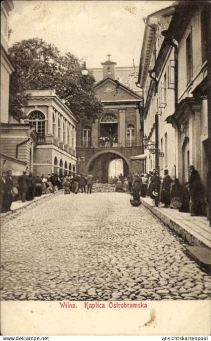 CPA Wilno Litauen, Kaplica Ostrobramska, Anwohner