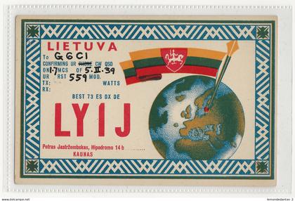 Lieutuva. Radio card. *