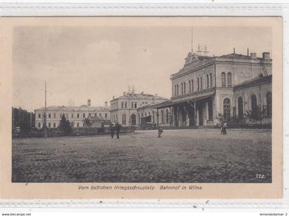 Bahnhof in Wilna. *