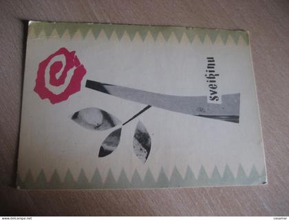 SVEIKINU Kaunas LITHUANIA postcard