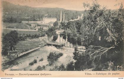 vilna , lituania * Fabrique de Papier * papaterie usine industrie * vilnius lituanie