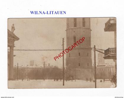 WILNA-LITAUEN-CARTE PHOTO allemande-GUERRE 14-18-1 WK-MILITARIA-FELDPOST