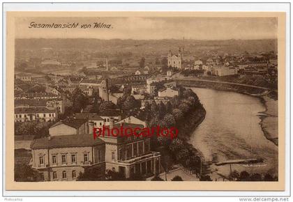 WILNIUS-WILNA-NOWO WILEISK-LITAUEN-Gesamtansicht-Ansichtskarte1Weltkrieg-Militaria-1WK.