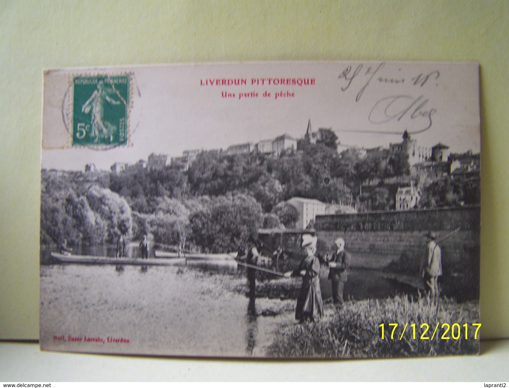 LIVERDUN (MEURTHE ET MOSELLE) UNE PARTIE DE PECHE.