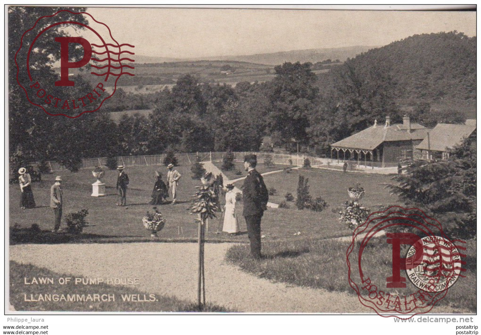 LLANGAMMARCH WELLS - LAWN OF PUMP HOUSE