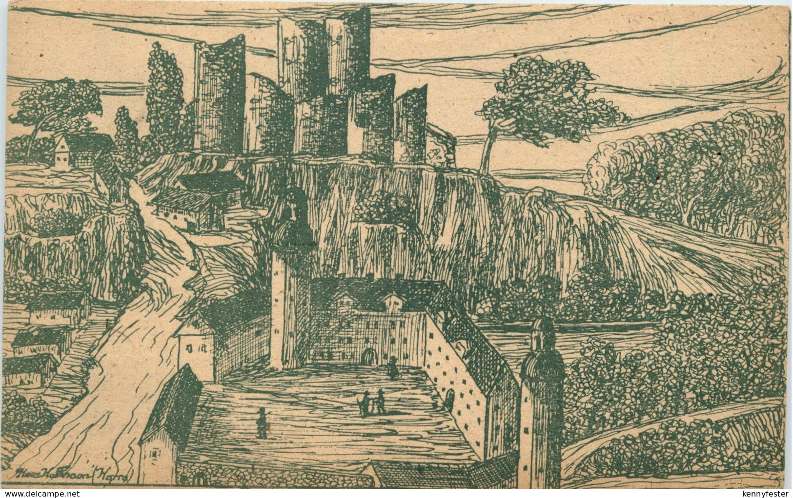 Lobenstein nach einer alten Zeichnung