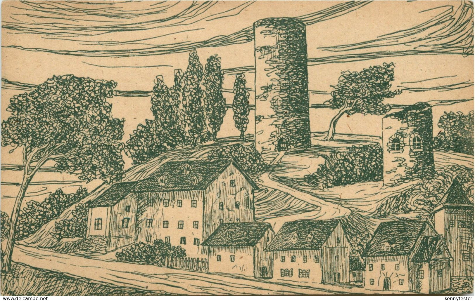 Lobenstein nach einer alten Zeichnung