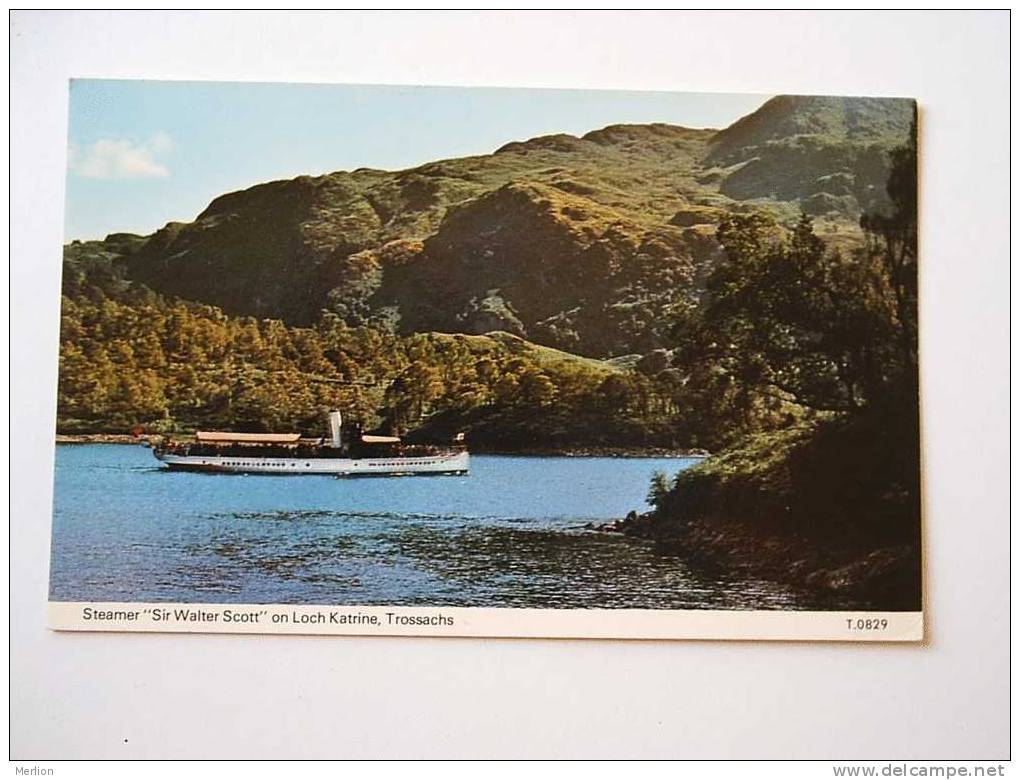 Loch Katrine - Steamer Sir Walter Scott - Stirlingshire  -  Scotland  VF  D30307
