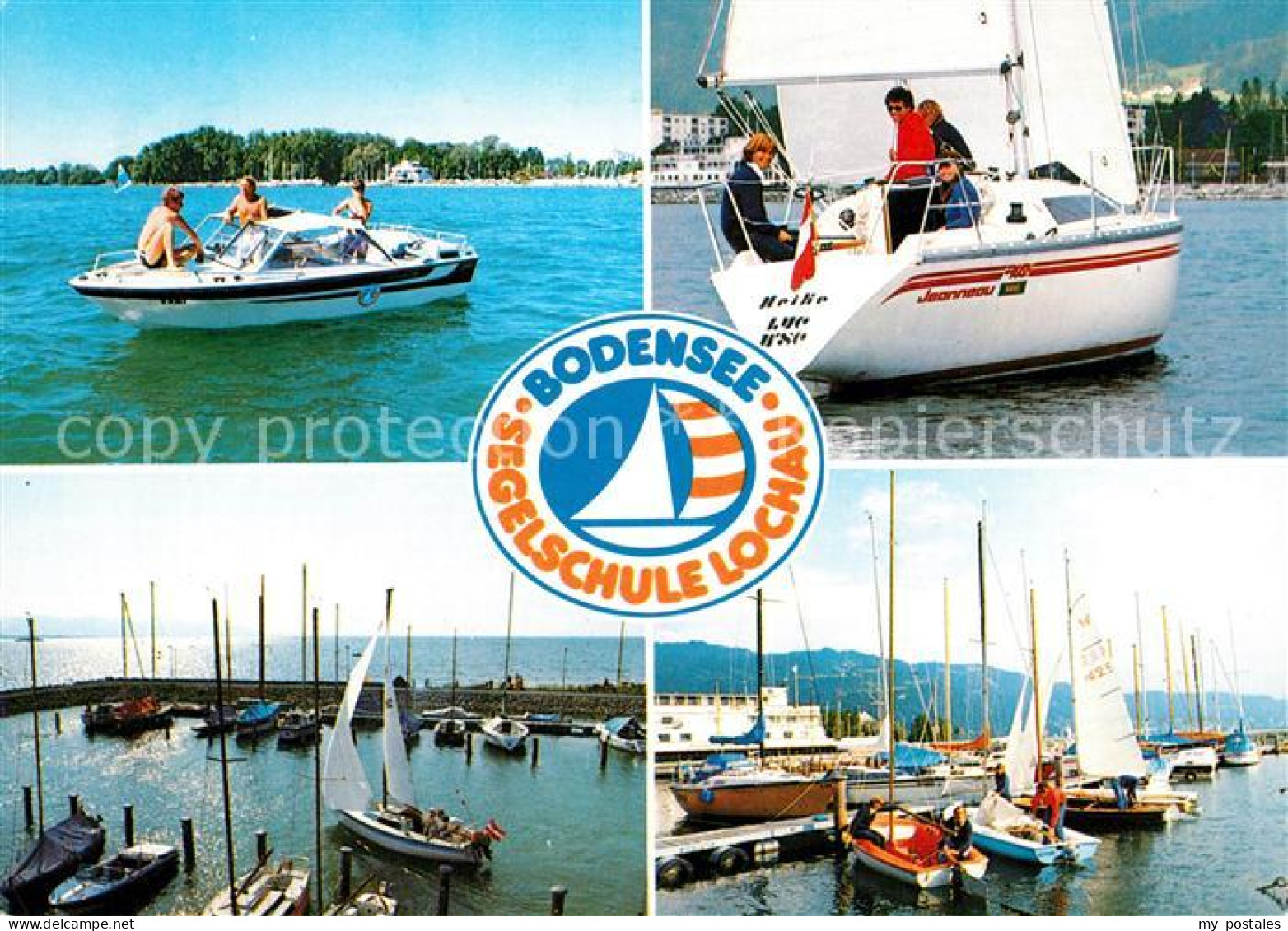 Lochau Bregenz Vorarlberg Segelschule Lochau Seglerhafen Motorboot