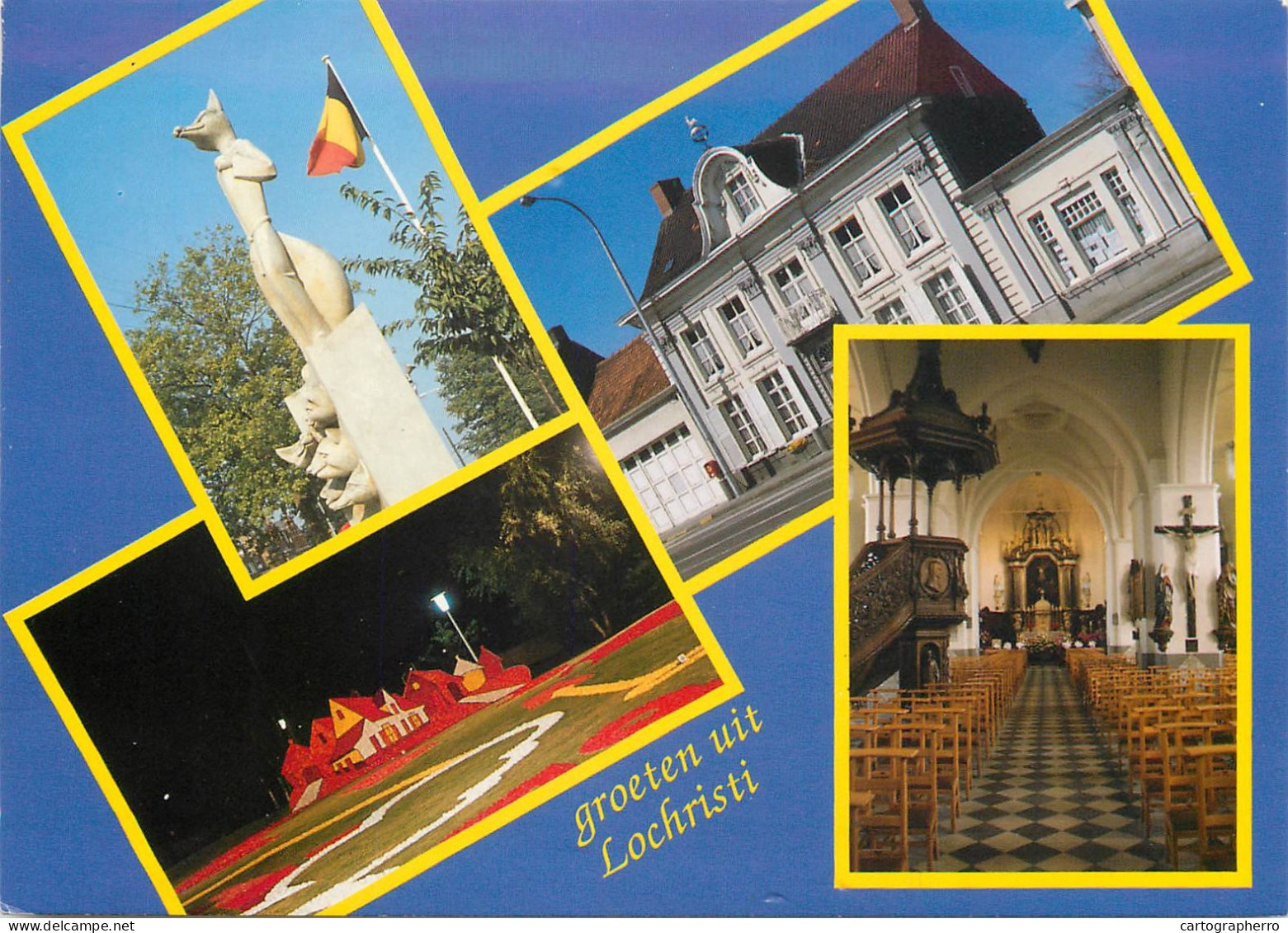 Lochristi multi views postcard