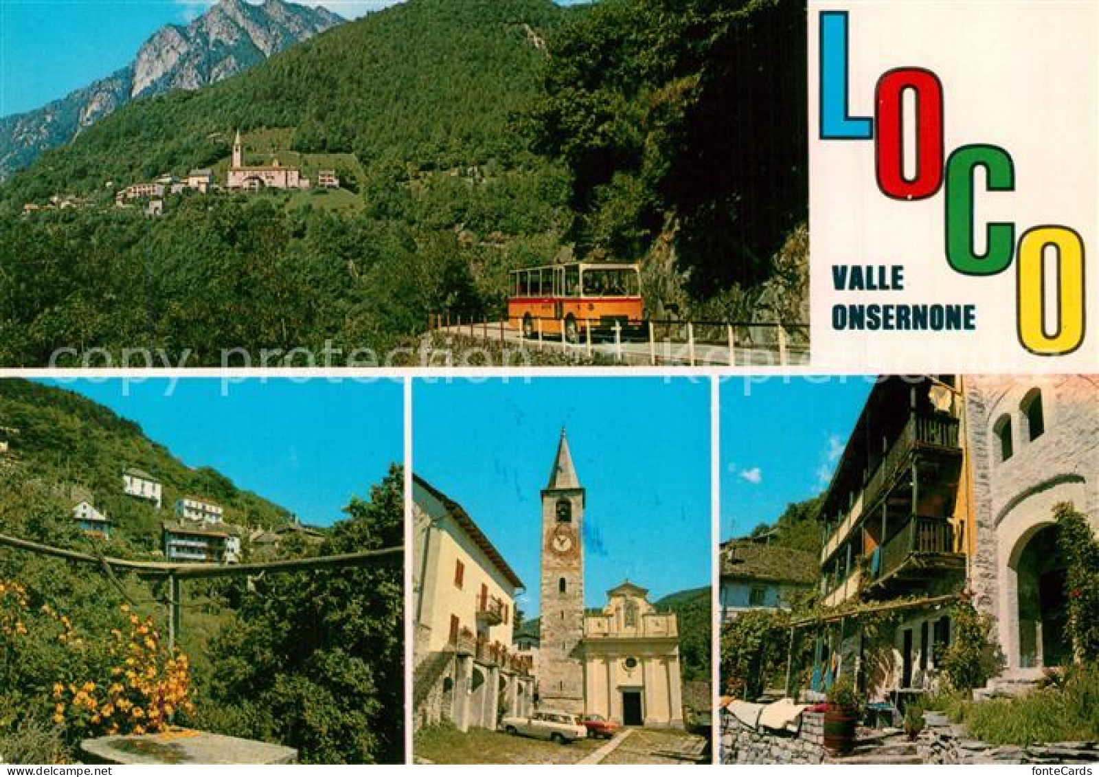 Loco Locarno Valle Onsernone Kirche Panoramen