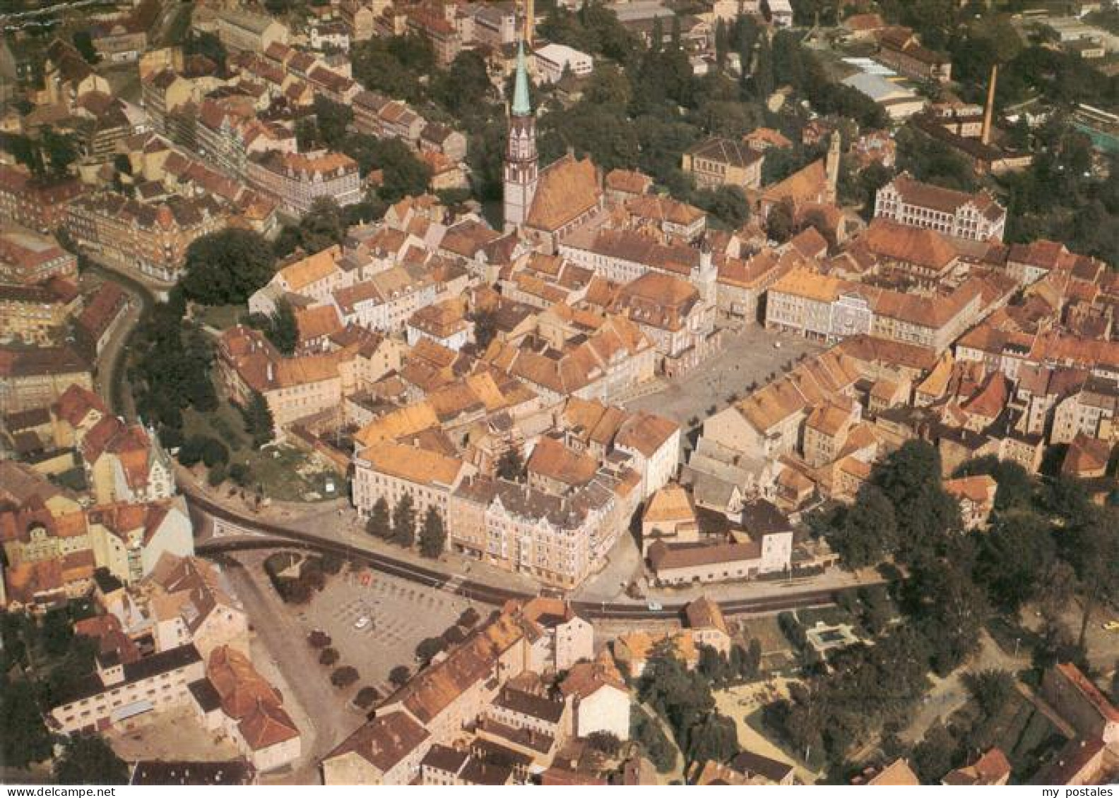 Loebau Sachsen Fliegeraufnahme