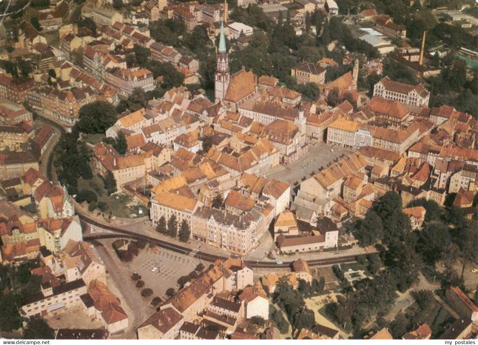 Loebau Sachsen Fliegeraufnahme