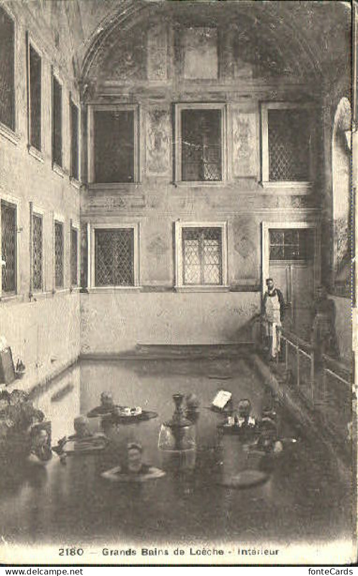 Loeche-les-Bains Loeche Schwimmbad x 1910