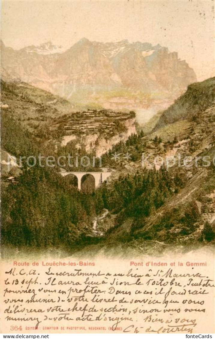 Loeche-les-Bains Pont d’Inden et la Gemmi